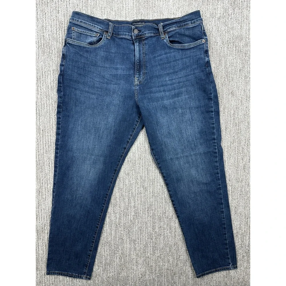 Lucky Brand 412 Athletic Slim Mens Blue Stretch Denim Jeans 38x30